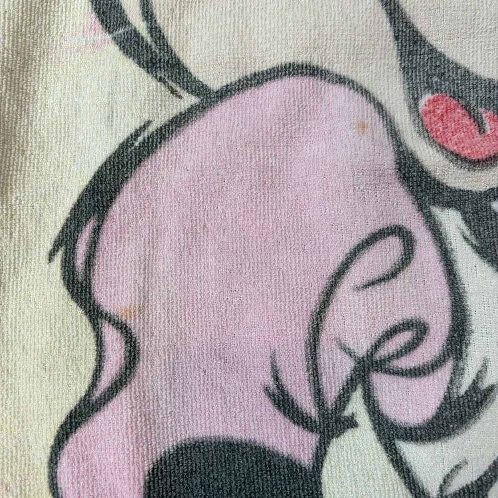 VINTAGE 80s-90s Disney Minnie‎ Mouse Beach Towel Pool Swimming *Flaws from Age*